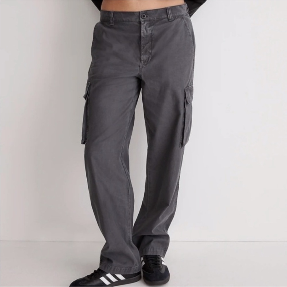 Madewell Garment-Dyed Low-Slung Baggy Straight Cargo Pants Size 24